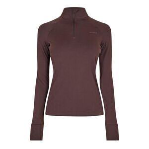 USA Womens/Ladies Plain Long-Sleeved Base Layer Top / Espresso